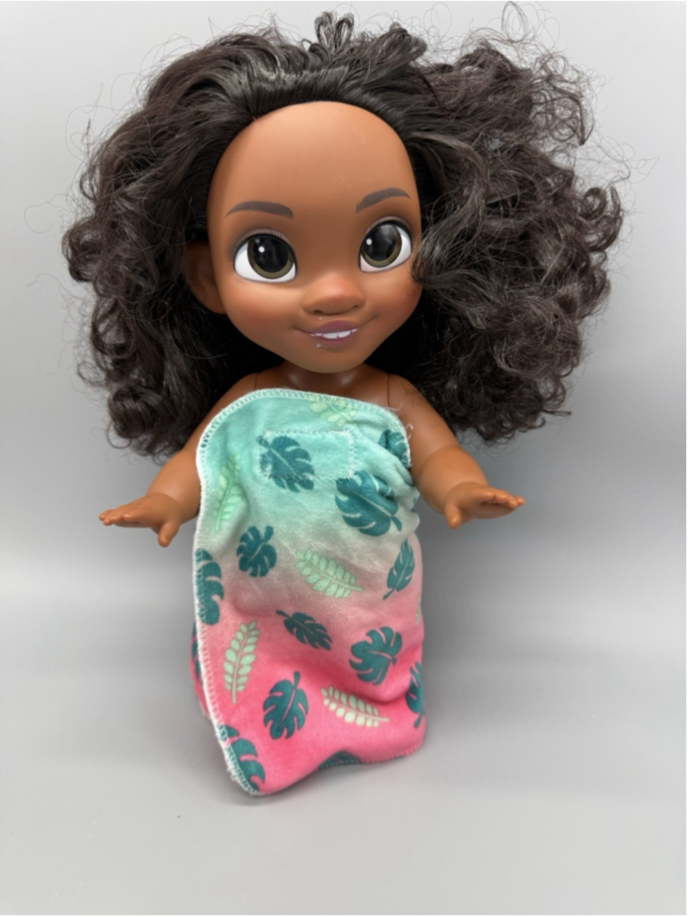 Disney Young Moana 12" JAKKS Pacific Doll 72531 Curly Hair w/ Dress